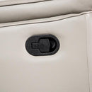 Bienne Recliner Chair White & Black - Winder Mattress & Furniture