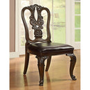Bellagio Brown Cherry Wooden Side Chair (2/CTN) - Winder Mattress & Furniture