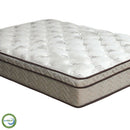 Lilium White/Brown 13" Euro Pillow Top Mattress, Full - Winder Mattress & Furniture