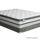 SIDDALEE White/Gray 16" Euro Pillow Top Mattress, Queen - Winder Mattress & Furniture
