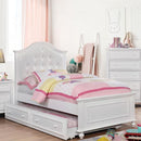 OLIVIA White Full & Twin Bed - Winder Mattress & Furniture