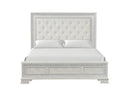 Stella Mia 4 Pc 5 Pc Queen Bedroom Set White & White