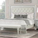 Stella Mia E.King & Queen Bed White & White