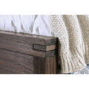 Rexburg Wire-Brushed Rustic Brown E.King & Full Bed - Winder Mattress & Furniture