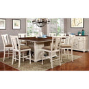SABRINA Off White/Cherry Server, Cherry & White - Winder Mattress & Furniture