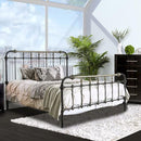 RIANA Antique Black Metal E.King, Full, Queen, & Twin Bed - Winder Mattress & Furniture