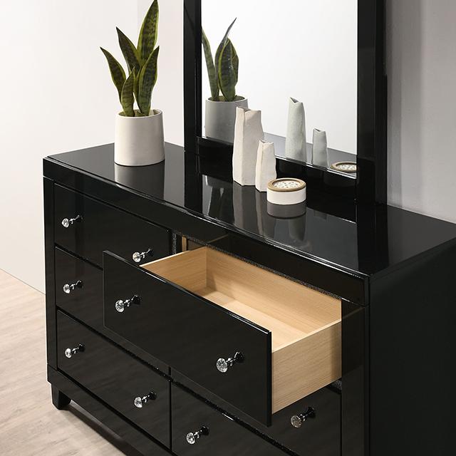 Magdeburg Bed Black & White
