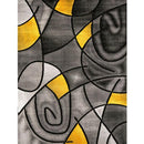 Sivas Charcoal Yellow 8' X 10' Area Rug - Winder Mattress & Furniture