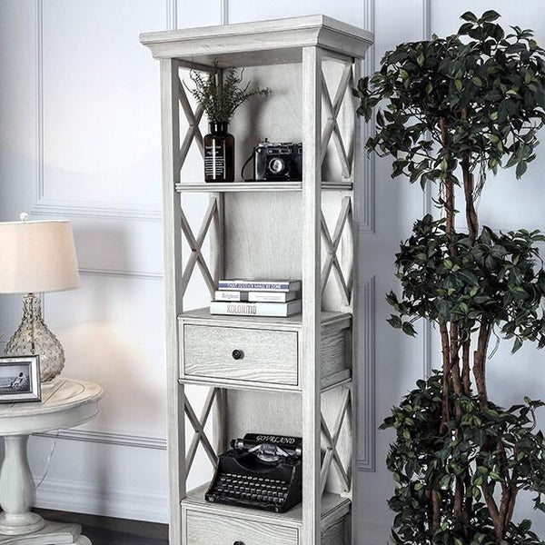 Georgia Antique White Pier Cabinet w/ 2 Doors image