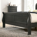 Louis Philippe E.King Bed Black, Cherry, & Gray - Winder Mattress & Furniture