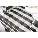Patricia Ivory/Black Stripe Chair - Winder Mattress & Furniture