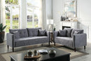LYNDA Sofa w/ Pillows, Dark Gray - Winder Mattress & Furniture