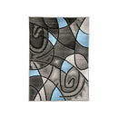 Sivas Charcoal Blue 5' X 8' Area Rug - Winder Mattress & Furniture
