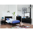 LENNART II Black Night Stand - Winder Mattress & Furniture