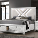 Emmeline 4 & 5 Piece Queen Bedroom Set Gray & White - Winder Mattress & Furniture