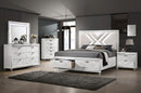 Emmeline 4 & 5 Piece Queen Bedroom Set Gray & White - Winder Mattress & Furniture