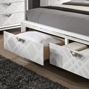 Emmeline 4 & 5 Piece Queen Bedroom Set Gray & White - Winder Mattress & Furniture