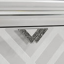 Emmeline 4 & 5 Piece Queen Bedroom Set Gray & White - Winder Mattress & Furniture