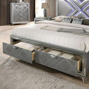 Emmeline 4 & 5 Piece Queen Bedroom Set Gray & White - Winder Mattress & Furniture