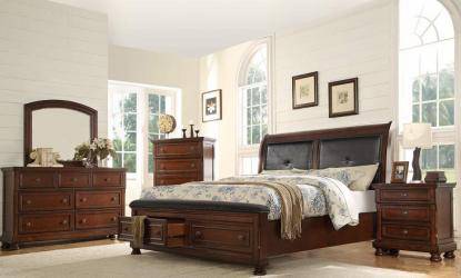 Galaxy Home Austin Queen Storage Bed in Dark Walnut GHF-808857504685 - Winder Mattress & Furniture