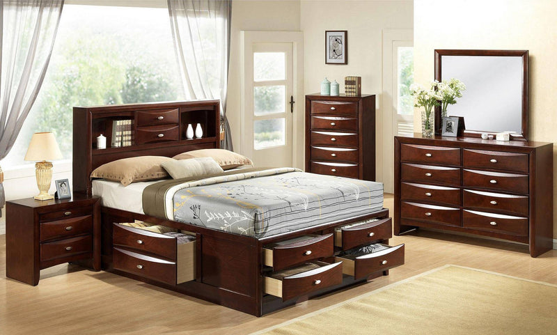 Galaxy Home Emily 6 Drawer Chest in Cherry GHF-808857673978 - Winder Mattress & Furniture