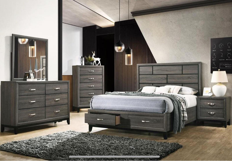 Galaxy Home Hudson 6 Drawer Dresser in Foil Grey GHF-808857665805 - Winder Mattress & Furniture