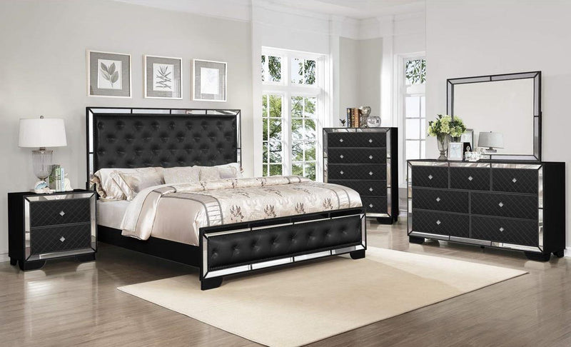Galaxy Home Madison Full Panel Bed in Black GHF-808857705341 - Winder Mattress & Furniture