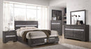 Galaxy Home Matrix 3 Drawer Nightstand in Gray GHF-808857668363 - Winder Mattress & Furniture