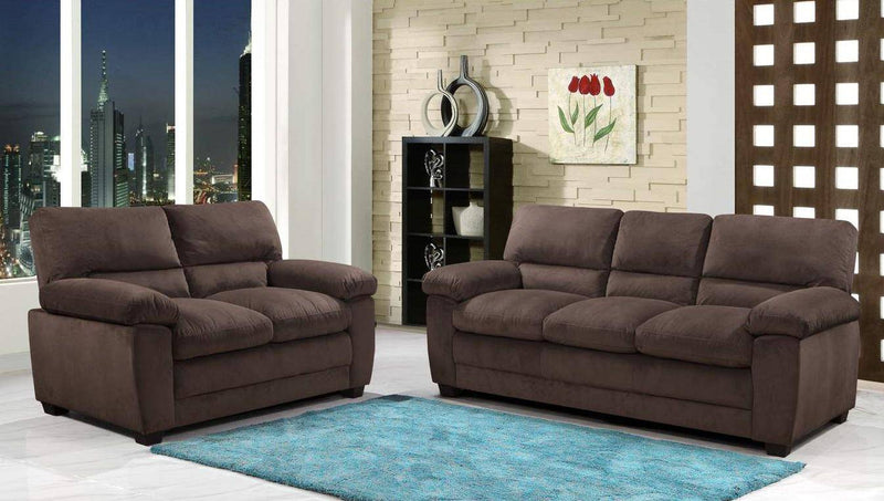 Galaxy Home Maxx Loveseat in Brown GHF-808857563484 - Winder Mattress & Furniture