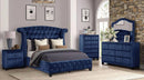 Galaxy Home Sophia 2 Drawer Nightstand in Blue GHF-733569393435 - Winder Mattress & Furniture