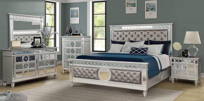 Galaxy Home Symphony 3 Drawer Nightstand in Silver GHF-808857505200 - Winder Mattress & Furniture