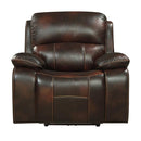 Mahala Glider Recliner Chair in Brown 8200BRW-1