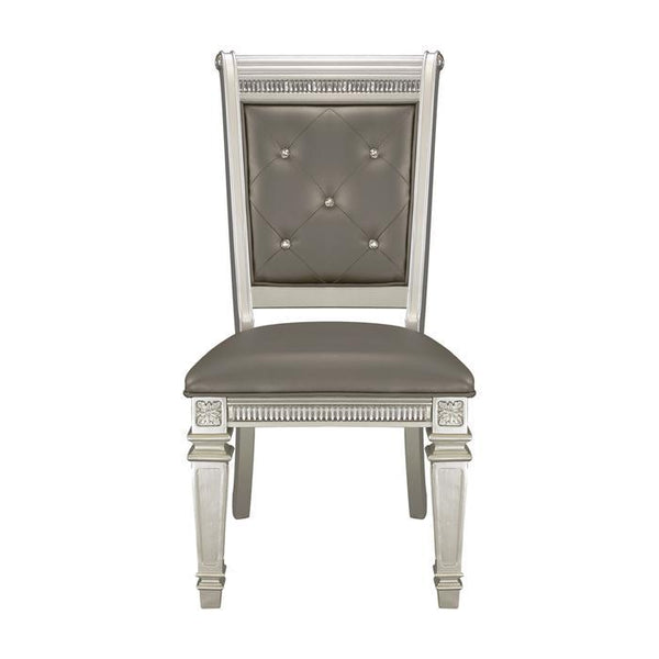 Homelegance Bevelle Side Chair in Silver (Set of 2) 1958S image