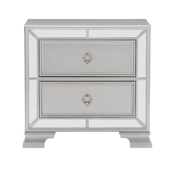 Homelegance Avondale Nightstand in Silver 1646-4 image