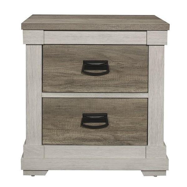 Homelegance Arcadia Nightstand in White & Weathered Gray 1677-4 image