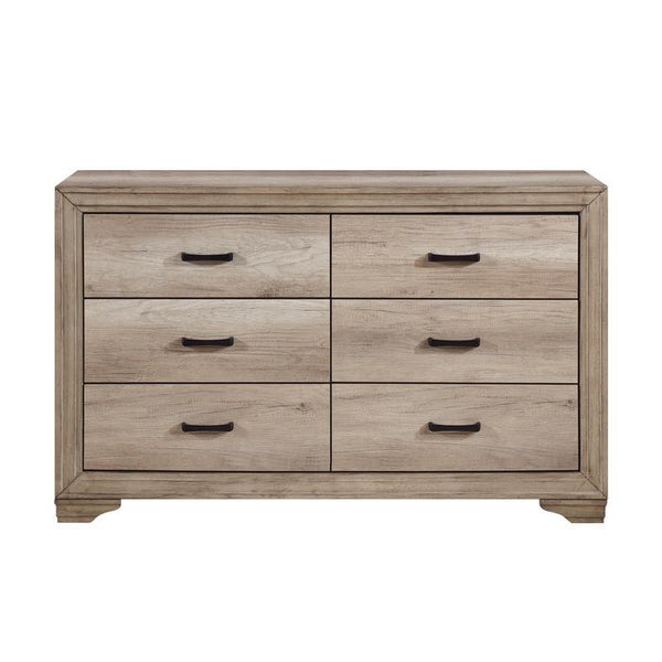 Homelegance Lonan 6 Drawer Dresser in Natural 1955-5 image