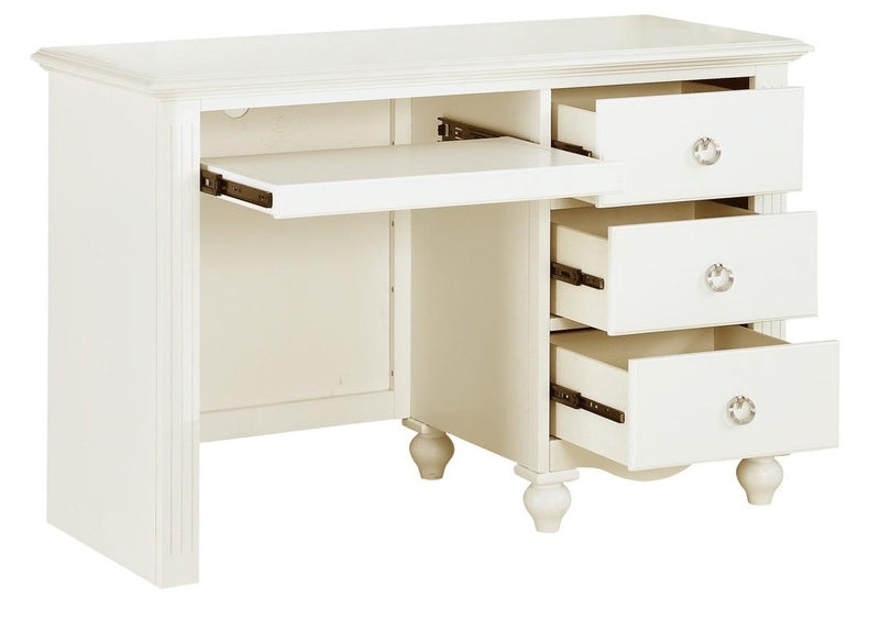 Homelegance Meghan 3 Drawer Writing Desk in White 2058WH-15