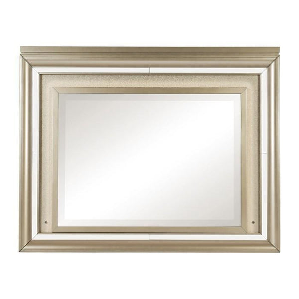 Homelegance Furniture Loudon Mirror with LED Lighting in Champagne Metallic 1515-6 image