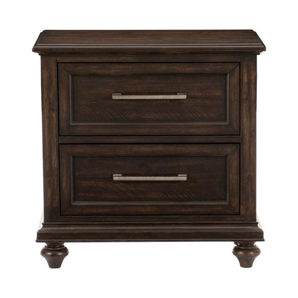 Homelegance Cardona Nightstand in Driftwood Charcoal 1689-4 image