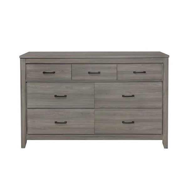 Homelegance Waldorf 7 Drawer Dresser in Dark Gray 1902-5 image