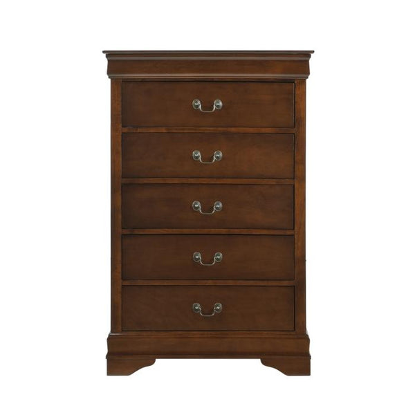 Homelegance Mayville 5 Drawer Chest in Brown Cherry 2147-9 image