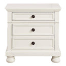 Laurelin 3 Drawer Nightstand in White 1714W-4