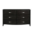 Lyric 6 Drawer Dresser in Brownish Gray 1737NGY-5 - Winder Mattress & Furniture