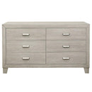 Quinby 6 Drawer Dresser in Light Brown 1525-5
