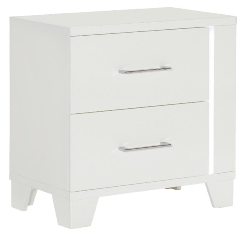 Kerren Nightstand in White 1678W-4