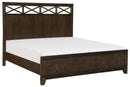 Griggs Queen Panel Bed in Dark Brown 1669-1* - Winder Mattress & Furniture