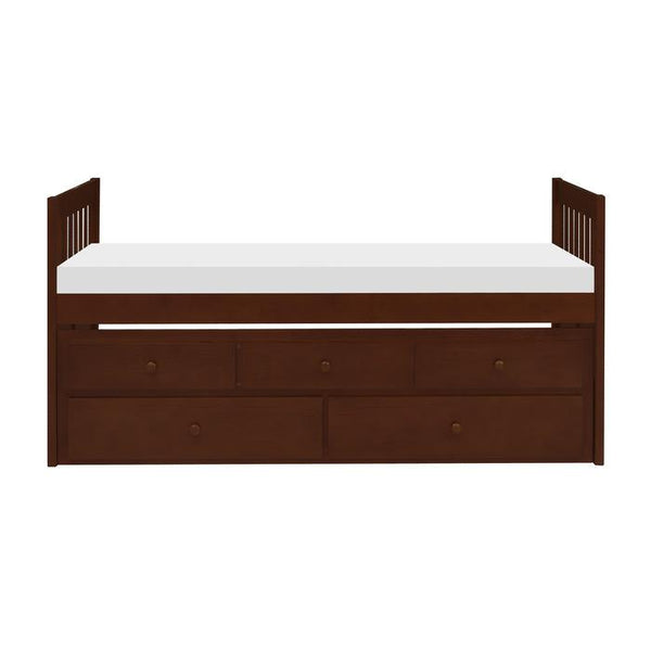 Rowe Twin/Twin Trundle Bed w/ Two Storage Drawers in Dark Cherry B2013PRDC-1* image