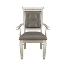 Bevelle Arm Chair in Silver (Set of 2) 1958A