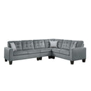Lantana 2-Piece Reversible Sectional in Gray 9957GY*SC