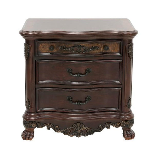 Deryn Park 3 Drawer Nightstand  in Cherry 2243-4 image